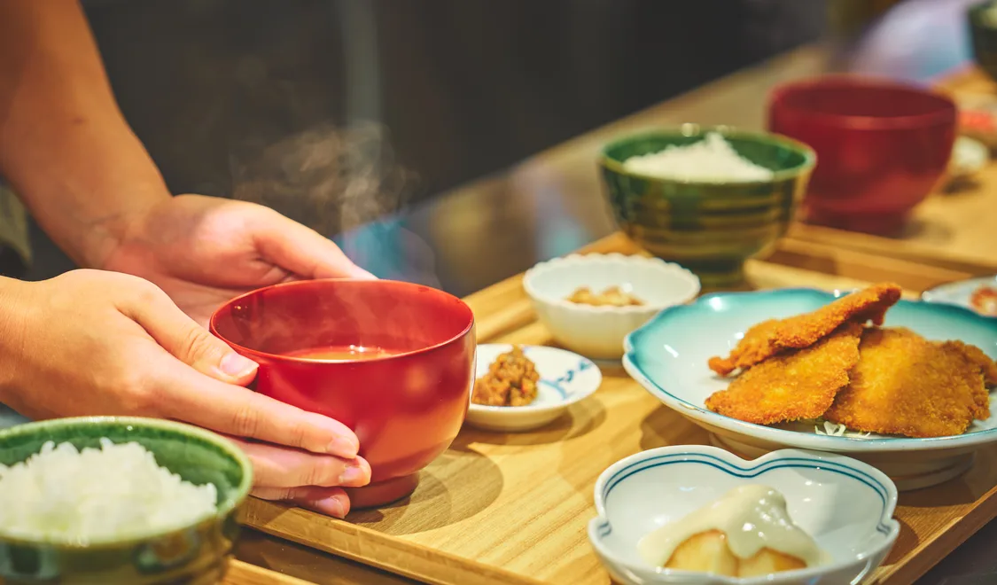 配膳の様子