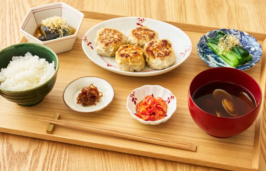 焼き焼売定食